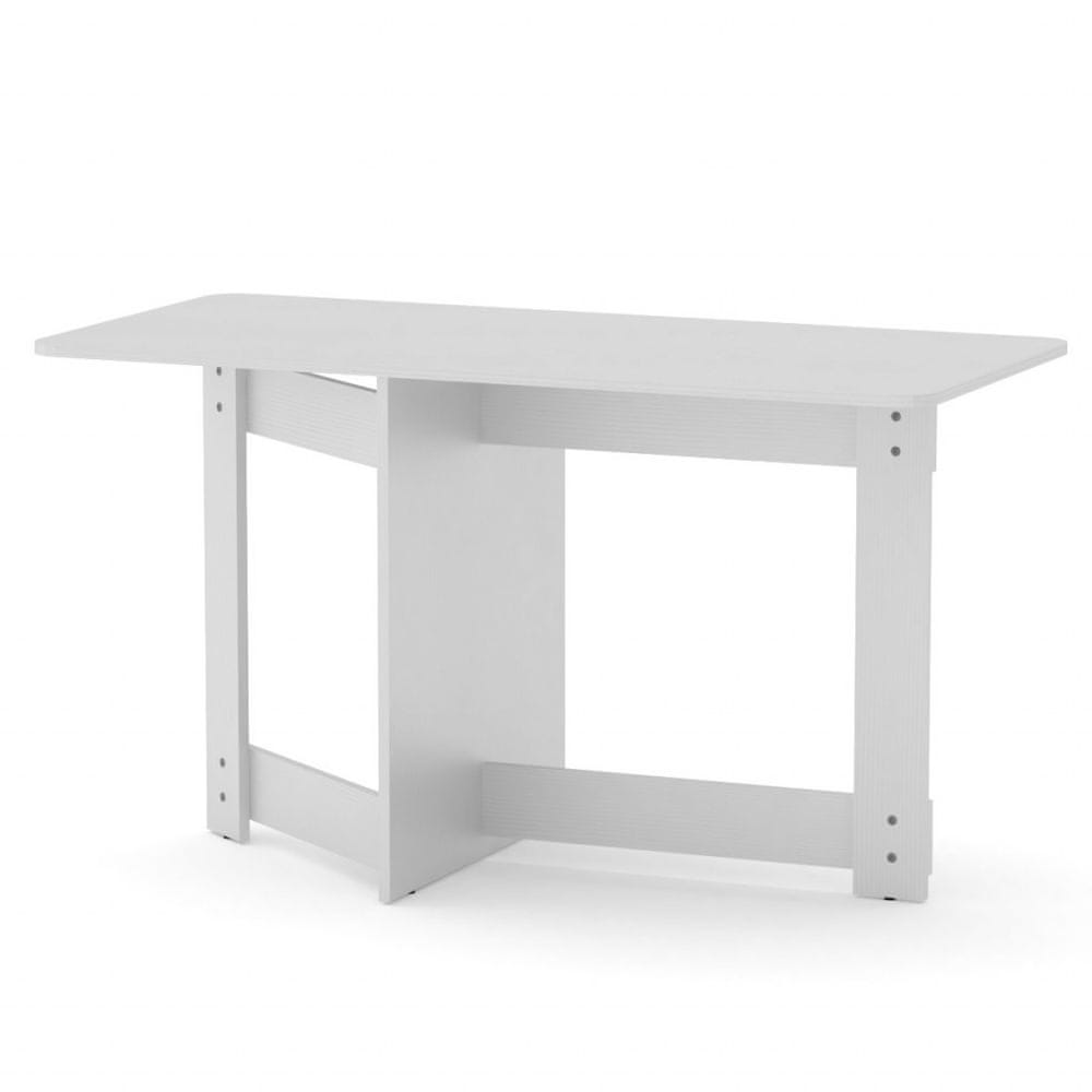 eoshop Rozkladacia stôl SMART-6 jedálenská (Farba dreva: biela)